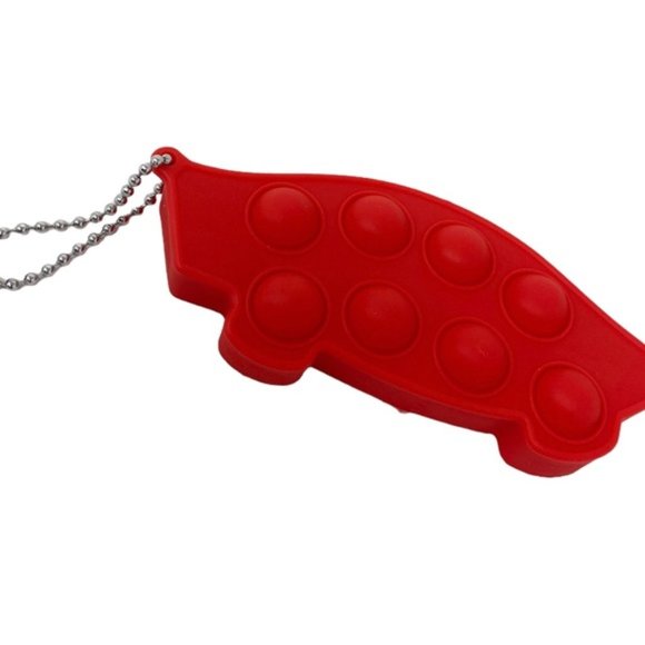 VANS Silicone Pop It With Stainless Steel Keychain Red VN000CECNOA - Picture 2 of 5